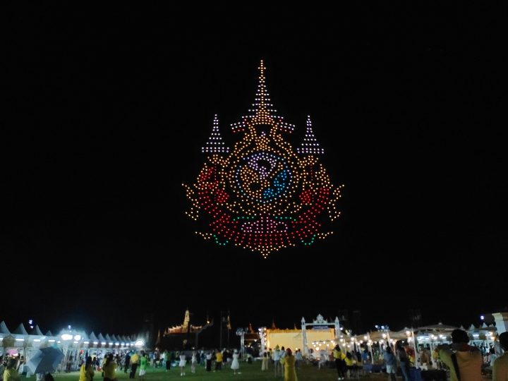ตัวอย่างการแสดงโดรน มากกว่า 1,000 ลำ